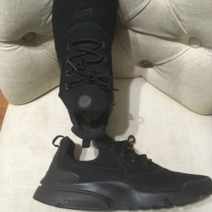 Black athletic shoes